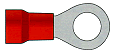 Ring Terminal 8 Ga. x 3/8" stud size