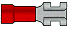 Female Push on Connector 22-18 Ga. .250 tab width 