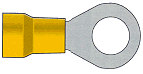 Ring Terminals 4 Ga. x 1/2" stud size